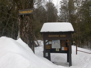 The Upperworks Trailhead Parking Area